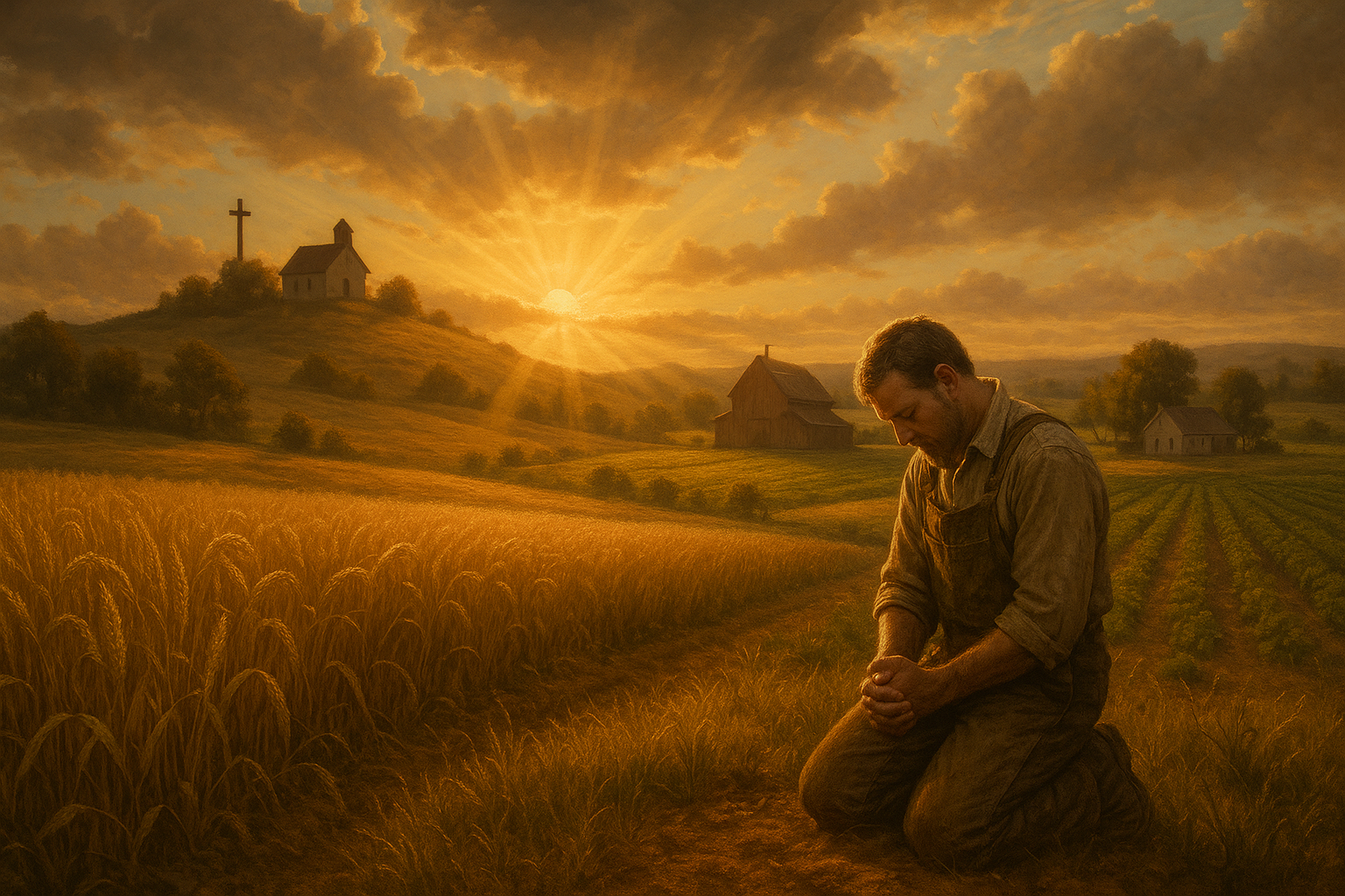 an image of faith and farming